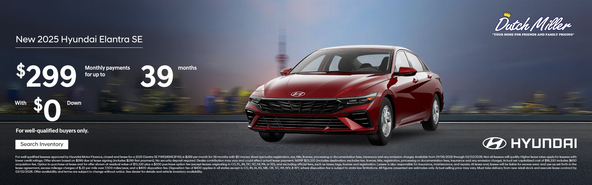 January Elantra Lease