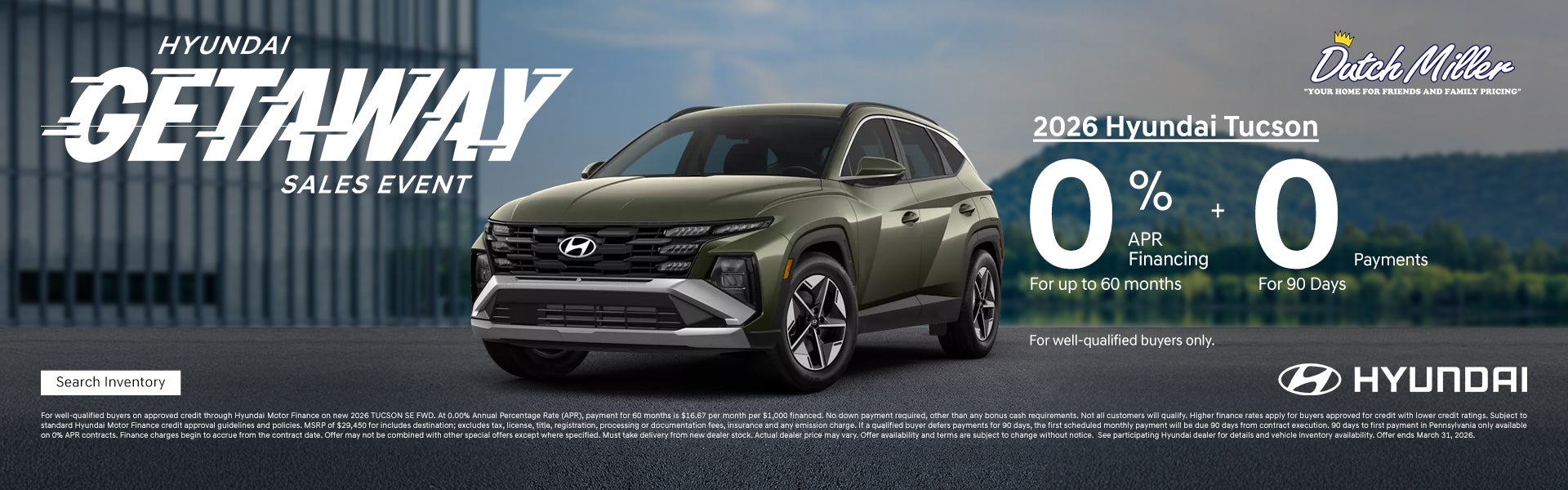 Tucson 0% for 60 Months